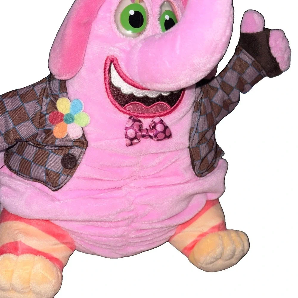 Disney Pixar Inside Out Bing Bong Talking Singing Plush Stuffed Toy Pink WORKS